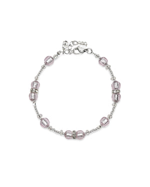 Pulsera Disney rosa – cristal de Murano