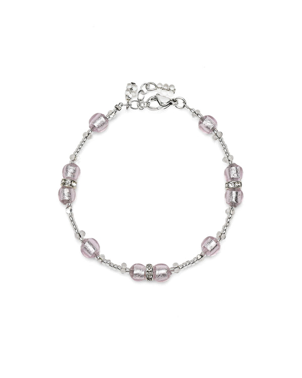 Pulsera Disney rosa – cristal de Murano