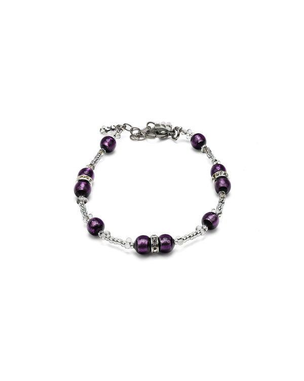 Bracciale Disney viola – vetro di Murano