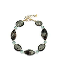 Bracciale Karen nero – vetro di Murano