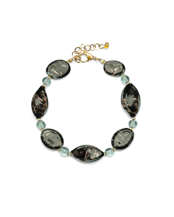 Bracciale Karen nero – vetro di Murano