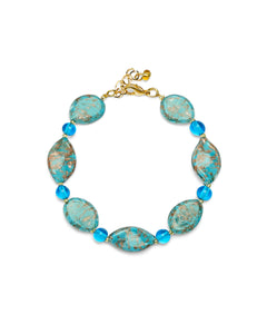 Pulseira Karen azul – vidro de Murano