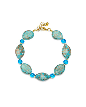 Pulseira Karen azul – vidro de Murano