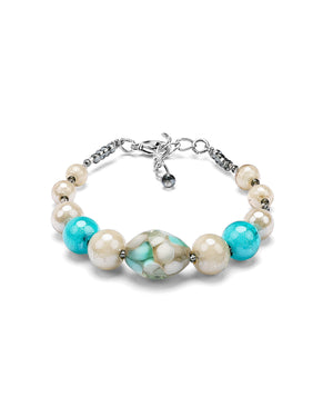 Bracelet Mosaico bleu clair – vue de dessus
