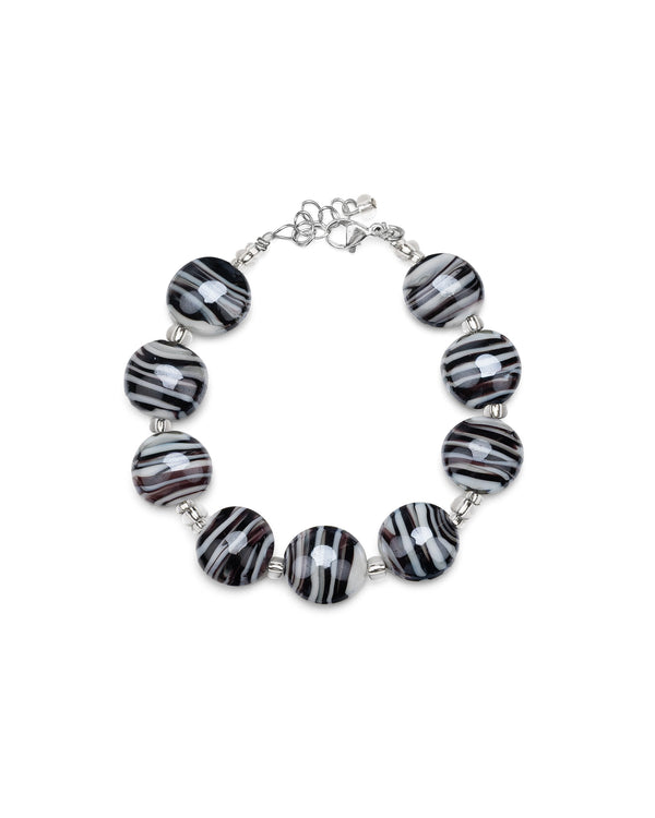 Bracciale Sabrina nero – vetro di Murano