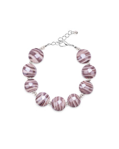 Bracciale Sabrina viola – vetro di Murano
