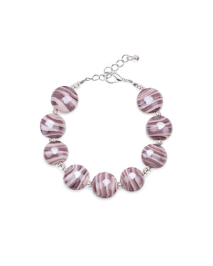 Bracciale Sabrina viola – vetro di Murano