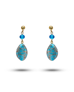 Orecchini Karen blu – vetro di Murano