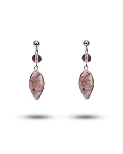 Orecchini Karen viola – vetro di Murano