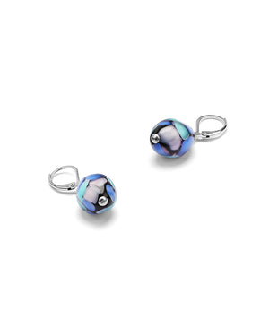 Orecchini Mosaico blu marine – vista dall'alto