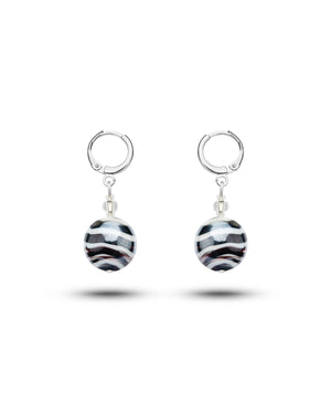 Pendientes Sabrina negros – cristal de Murano