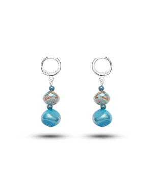 Pendientes Sofia azules – cristal de Murano