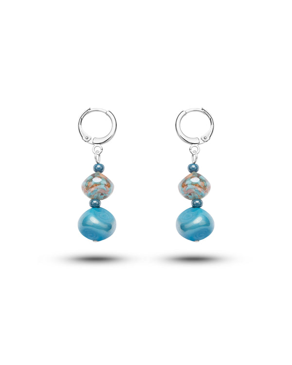Pendientes Sofia azules – cristal de Murano