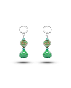 Pendientes Sofia verdes – cristal de Murano