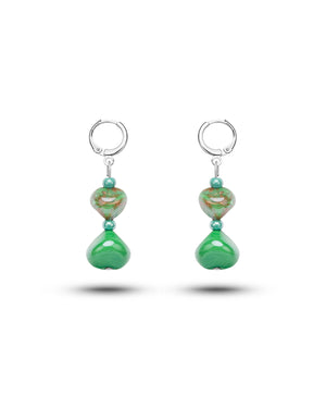 Ohrringe Sofia in Grün – Muranoglas