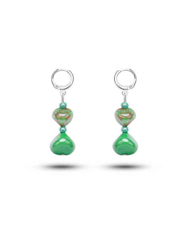 Ohrringe Sofia in Grün – Muranoglas