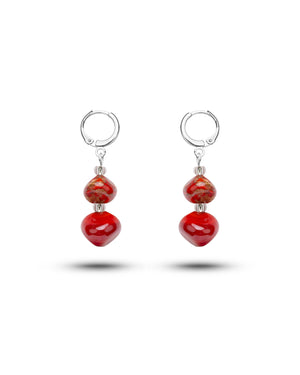 Ohrringe Sofia in Rot – Muranoglas