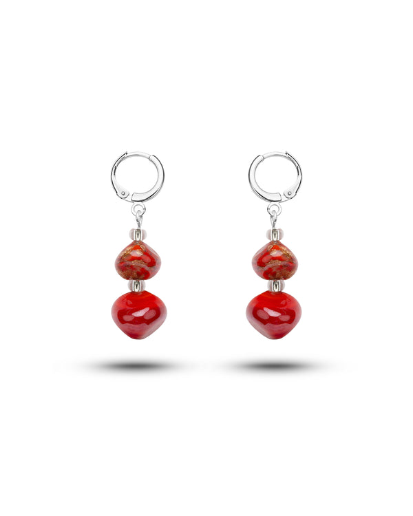 Ohrringe Sofia in Rot – Muranoglas