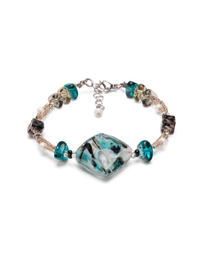 Pulsera Gabriela azul – vista superior