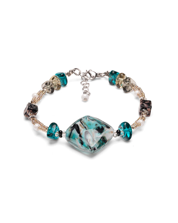 Pulsera Gabriela azul – vista superior