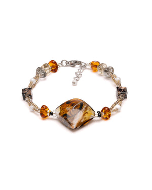 Bracelet Gabriela jaune – vue de dessus