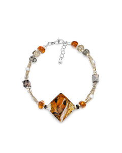 Bracelet Gabriela jaune – verre de Murano