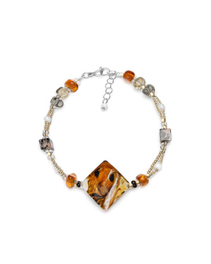 Bracelet Gabriela jaune – verre de Murano