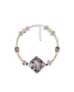 Armband Gabriela in Lila – Muranoglas