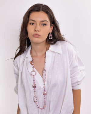 Uhani Bolero roza
