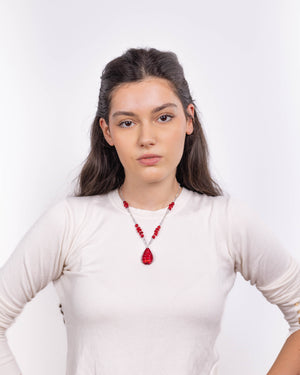Колие Ivona червено
