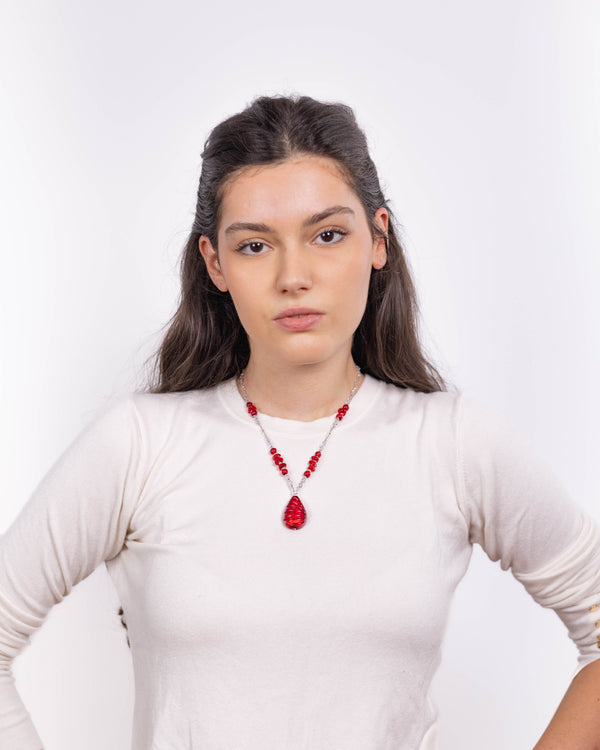 Колие Ivona червено
