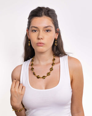 Ogrlica Leopard zlata