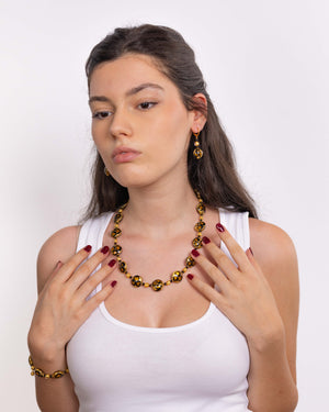 Uhani Leopard zlati