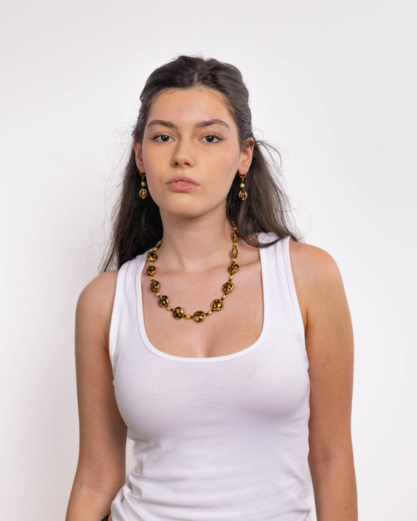 Ogrlica Leopard zlata