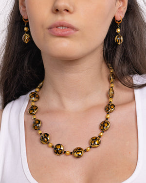 Комплект Leopard златен