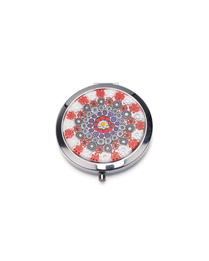Žepno ogledalo Millefiori rdeče