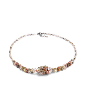 Collana corta Linda crema – vista dall'alto