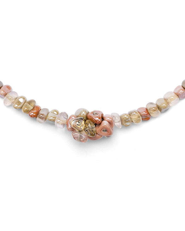 Collana corta Linda crema – dettaglio