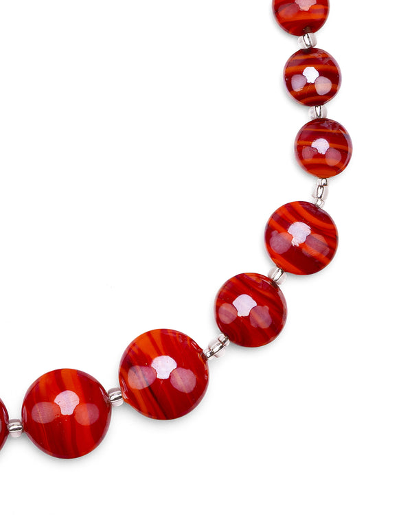 Collana Sabrina rossa – dettaglio