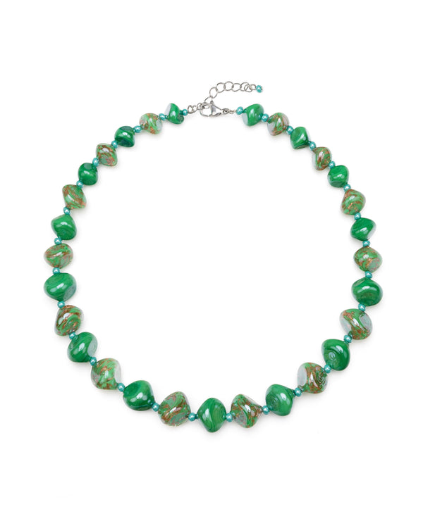 Collar Sofia verde – cristal de Murano