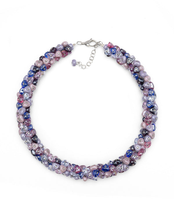 Set Rubik viola – collana