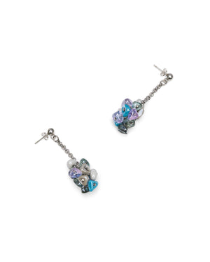 Set Rubik blu – orecchini
