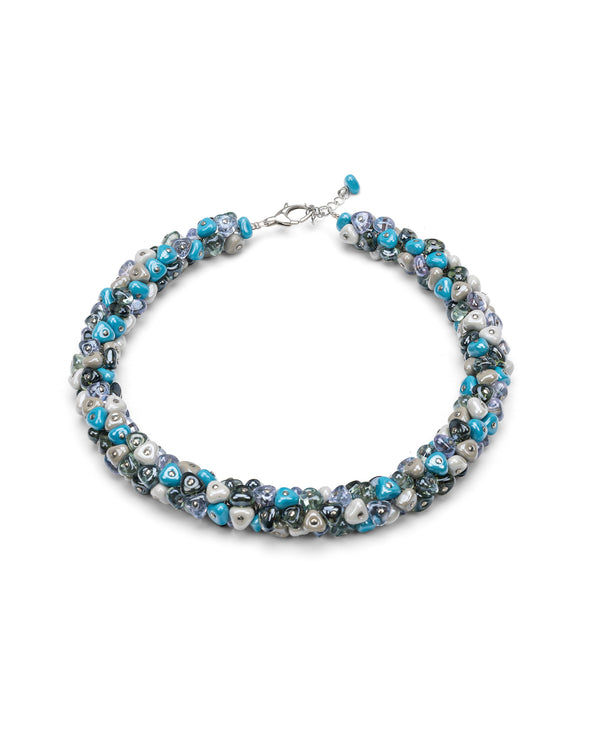 Set Rubik blu – collana