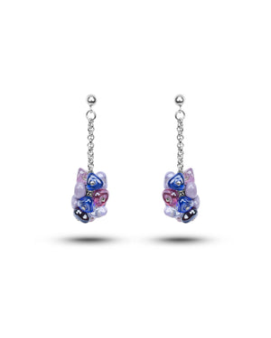 Set Rubik viola – orecchini