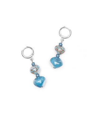 Pendientes Sofia azules – vista superior