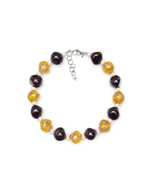 Pulsera Sofia amarilla – cristal de Murano