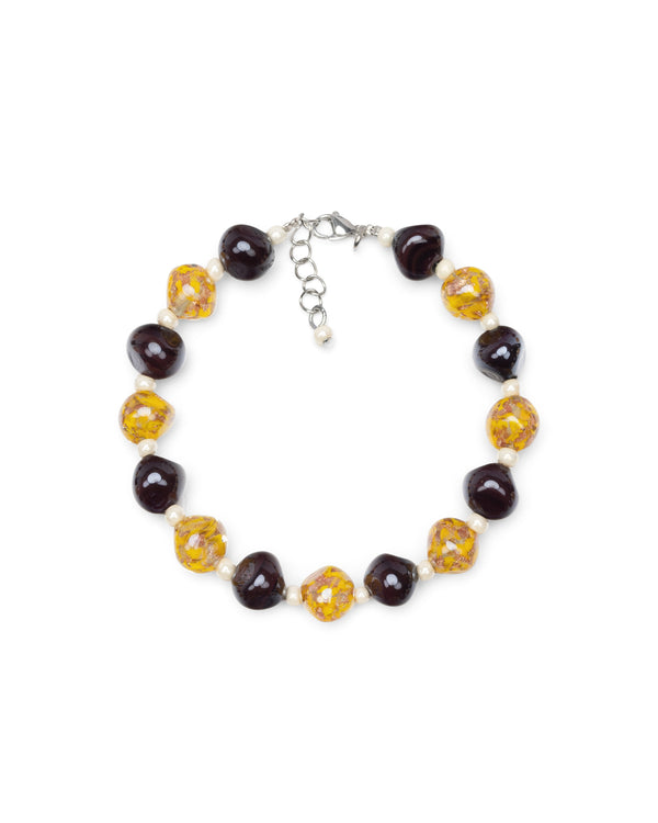 Pulsera Sofia amarilla – cristal de Murano