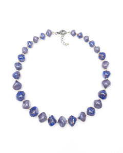 Collar Sofia morado – cristal de Murano
