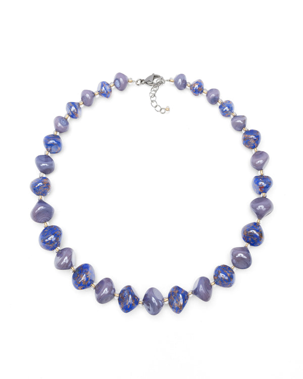 Collar Sofia morado – cristal de Murano