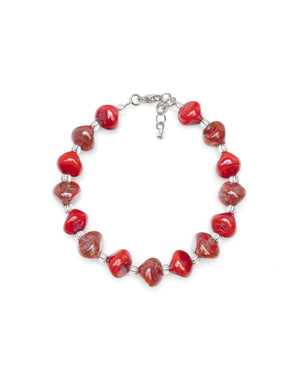 Armband Sofia in Rot – Muranoglas